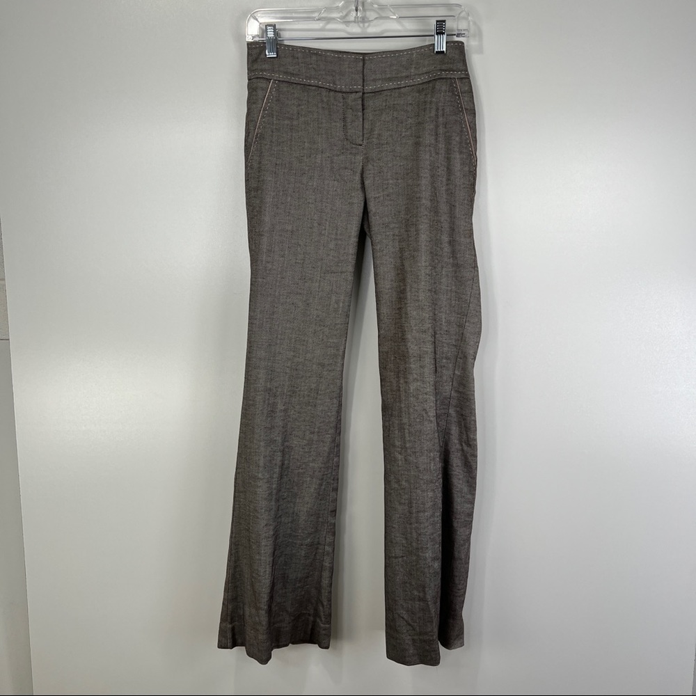 Bebe Trousers Brown Pants Y2K Linen
